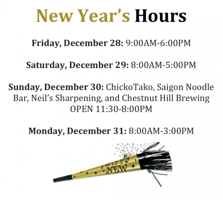 New Year's Hours